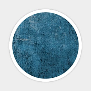 Rustic Grunge Blue Leather Look Magnet